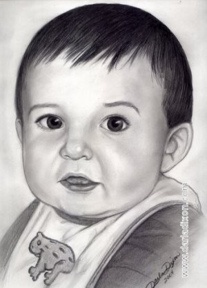 Little Boy Pencil Portrait