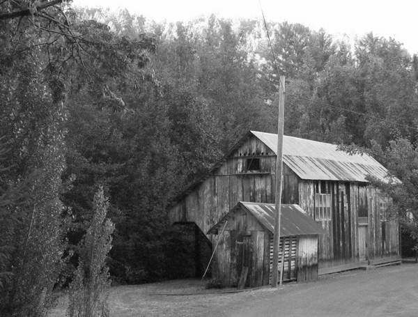 Black and White Country home