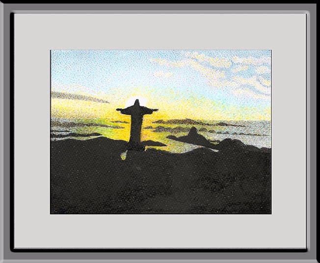 Cristo Redentor braços abertos sobre a Guanabara