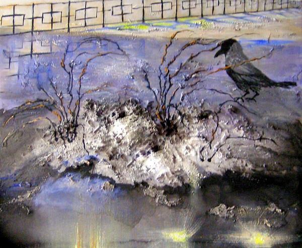End Of Winter Sculptural Painting