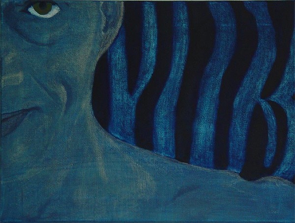 self portrait with zebra