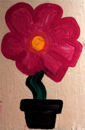 Flower:Painted then Digital