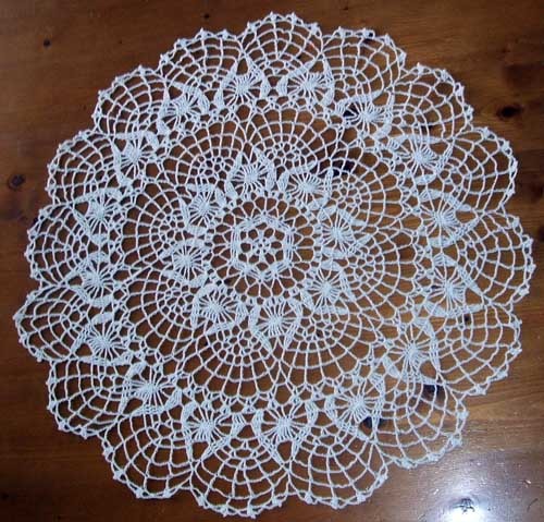 Pomegranite and Cluster Stich Doilies
