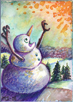 snowman on fire 1