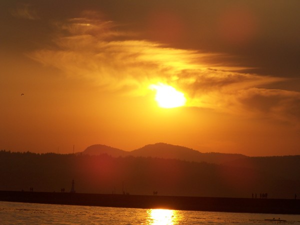 Sun set at the Sea Wall #2