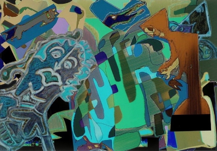 CITY: Wheat and tares together....(c)..2006...elton houck...SCANOLOGY from ELTON'S ART TIME VAULT..
