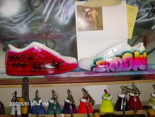 the pair airbrushed for brooke