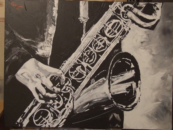 Abstract sax MAn 