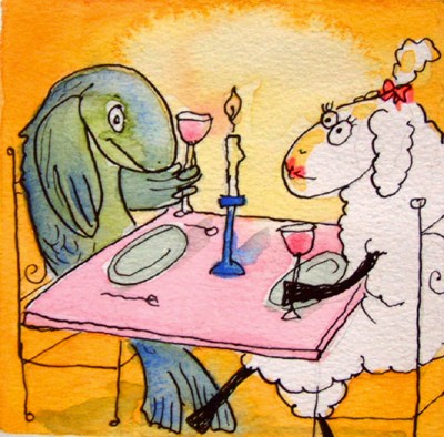 Fish and sheep supper