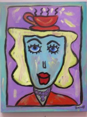 girl with coffee cup