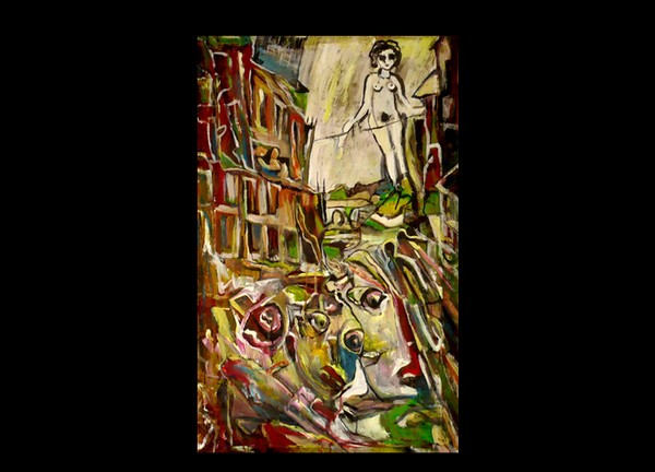 Young girl rope walker