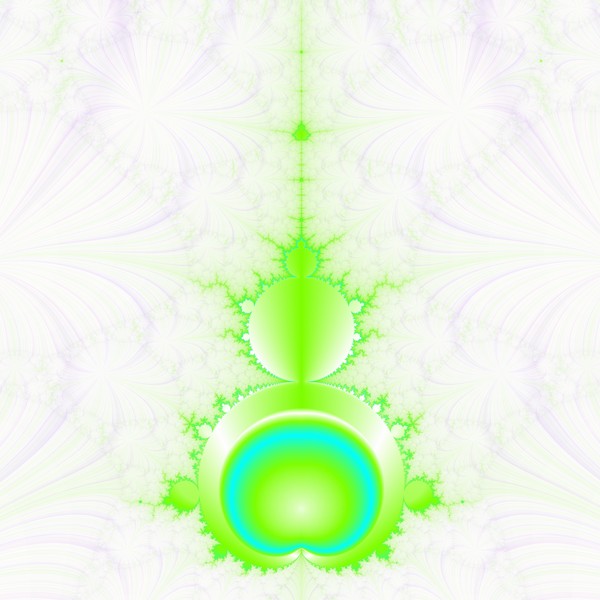 Mandelbrot in Green and Blue