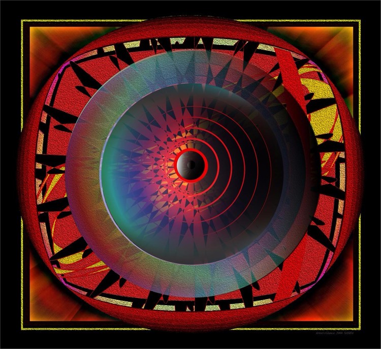 Artist's Glance. Op-art