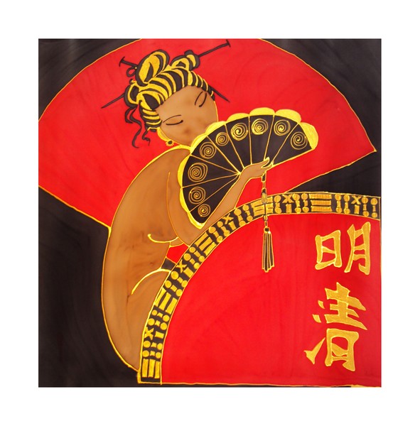 japanese red fans