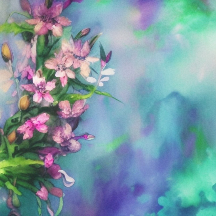 Pastel pink flowers