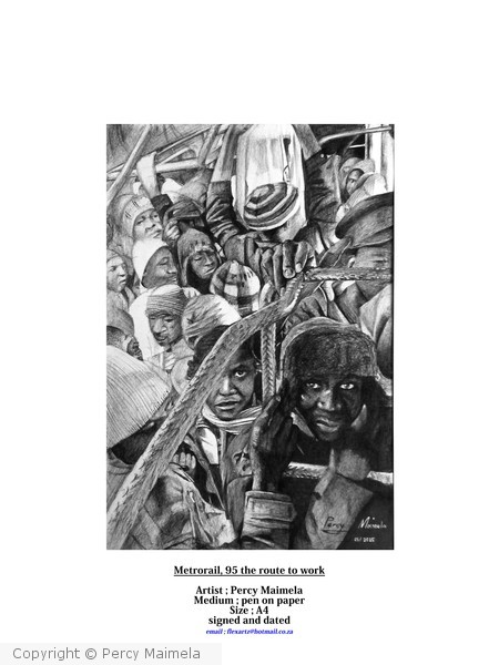 Metrorail. 95 the rout to work by Percy Maimela