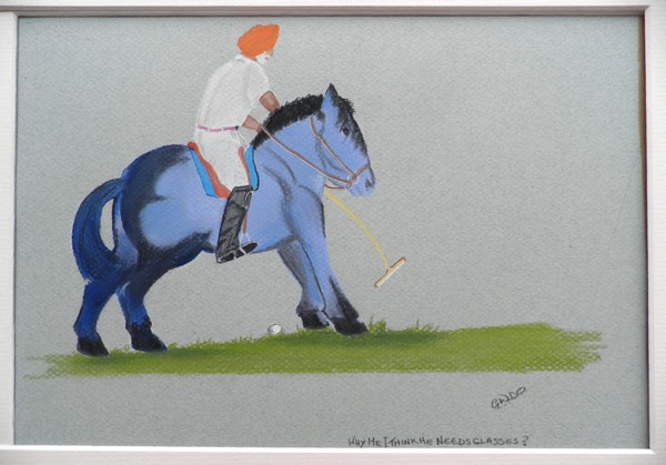 POLO HORSE TALK Why me i think he needs Glasses