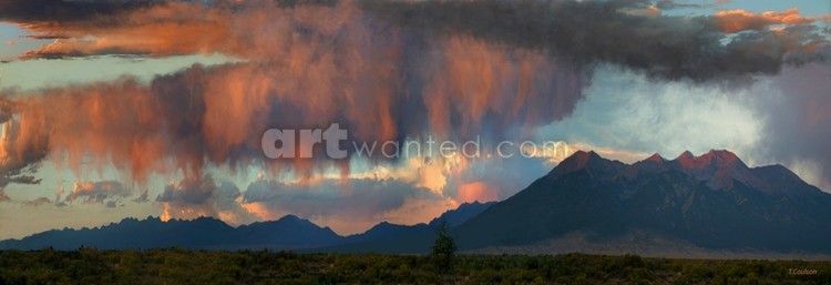 Red clouds