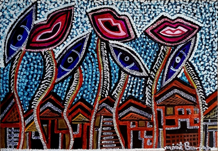 rural landscape paintings mirit ben nun modern artist israel