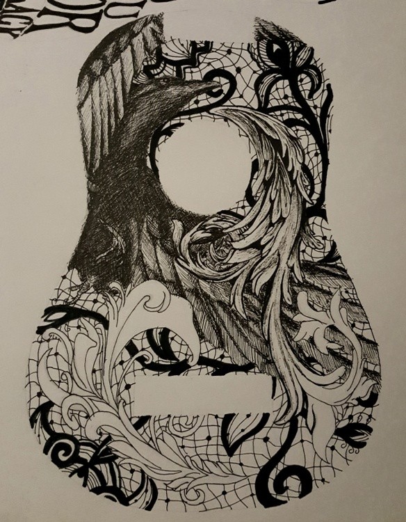 Blackbird ukulele design 