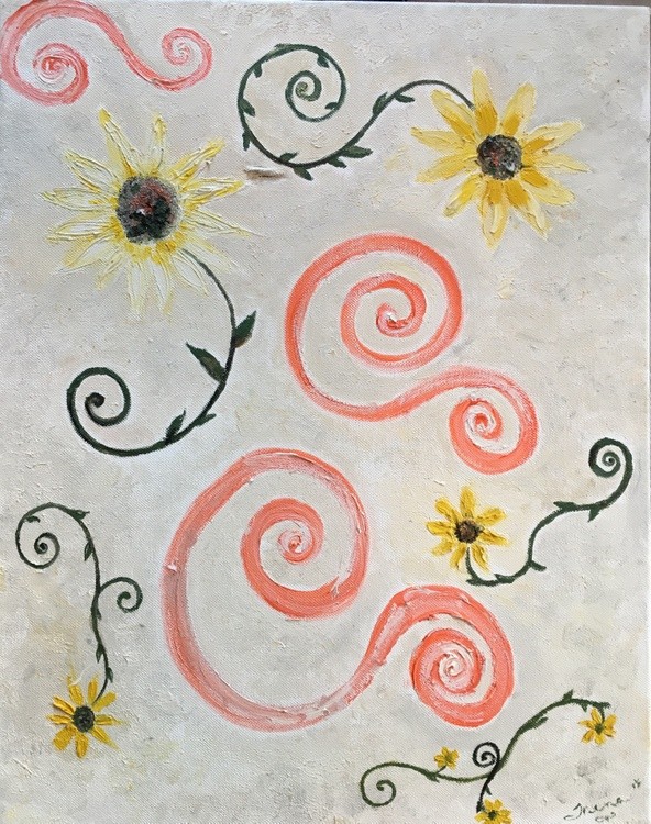 Painting Oil Daisies