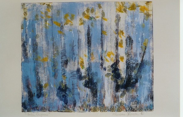 Aspens in the forest of Taos Mountains