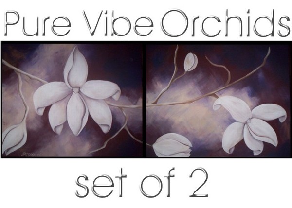 Pure Vibe Orchids set of 2 