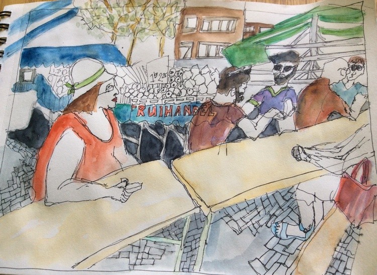 At the market