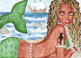 Mermaid with a tatoo