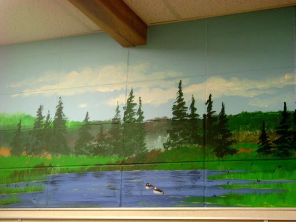 Bon Accord Community School Mural-Pond