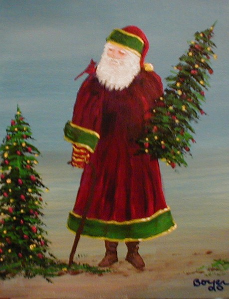 Santa and the Cardinal