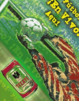 Tecate Fútbol art