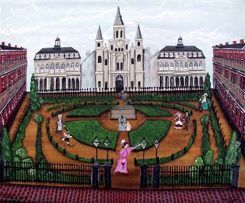 Jackson Square New Orleans, 1858