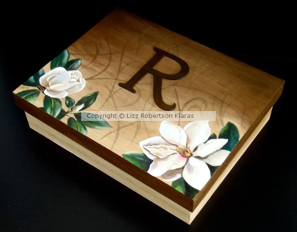 Magnolia Wooden Box