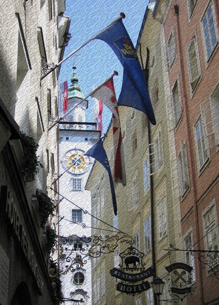 Salzburg Street Scene