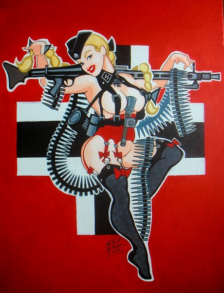 Cutie German Machine gun Girl
