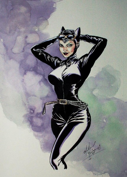 Catwoman in new outfit.