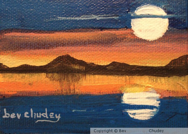 Mini Sunset painting