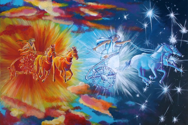 Chase of Days: Artemis and Apollo