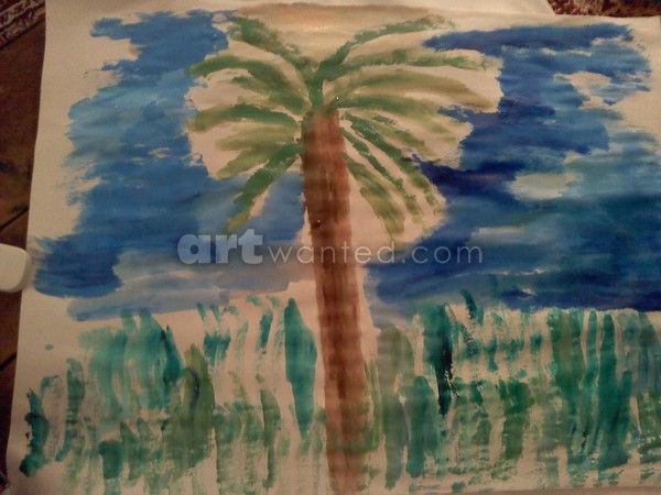 tropical palm tree