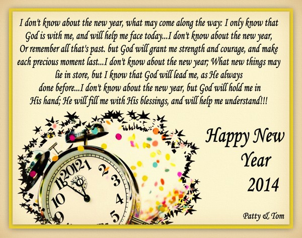 I Don't Know About The New Year!