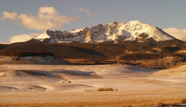 Sunrise in a Mountain Meadow