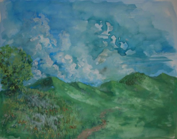 sunny day in summer
