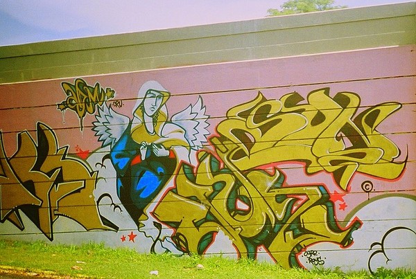 Graphite Mural  The Angel