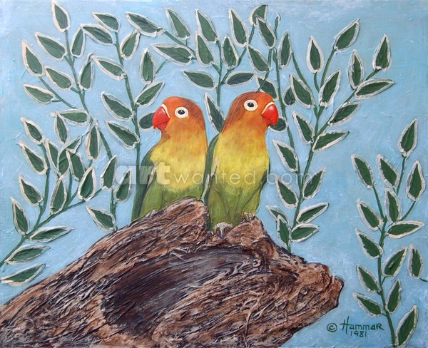 Tropical Birds Painting
