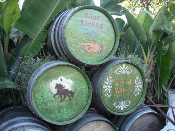 Wine barrels