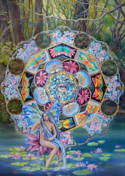mandala of the butterfly fairy of nymphaeas