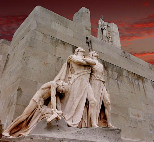 Canadian WWII War Memorial at Vimy
