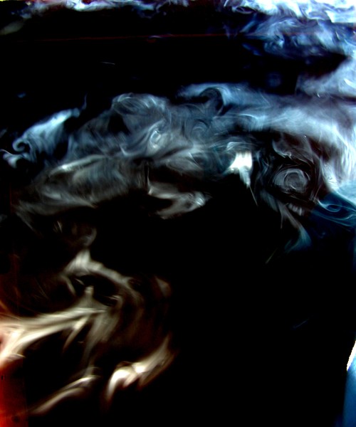 smoke creature on flames