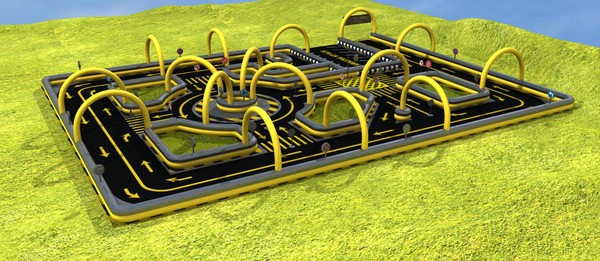 Inflatable Road Traffic